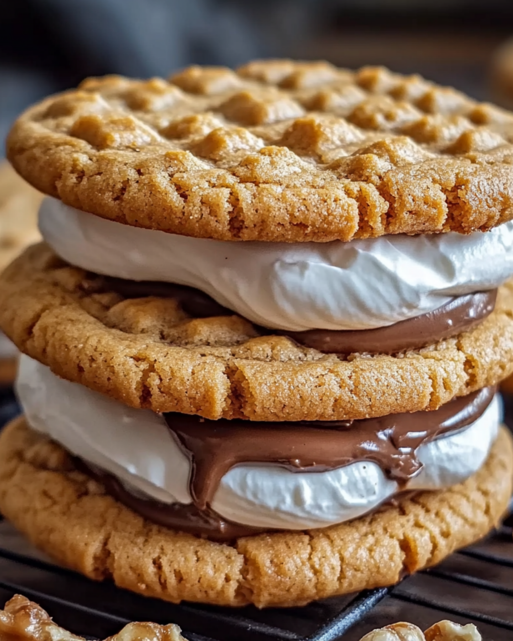 Peanut Butter Smores Sandwich Cookies Recipestasteful