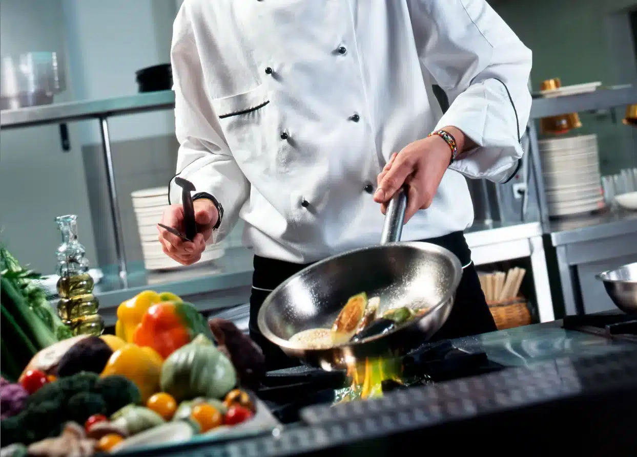 image of chef Billy Parisi cooking