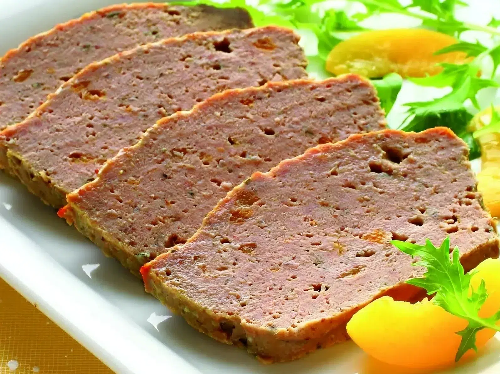 4 slices of what it appears to be a souse loaf
