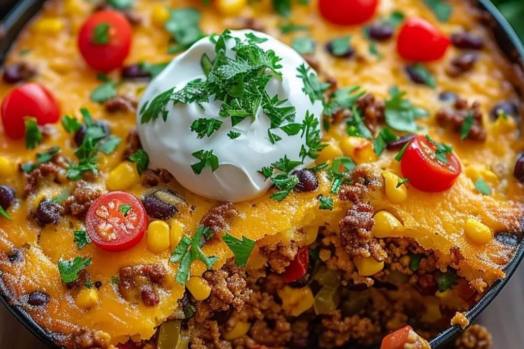 Cornbread Taco Bake