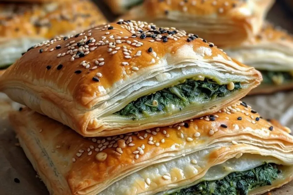 Addictive Spinach Stuffed Pastry - recipestasteful