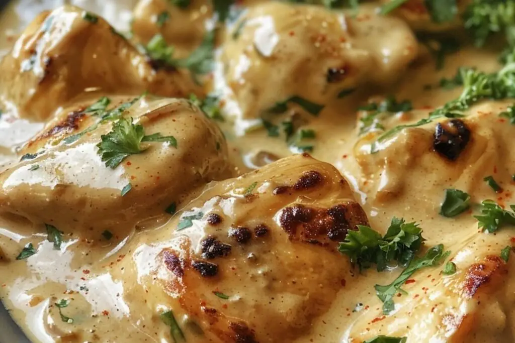 Creamy Garlic Butter Chicken - recipestasteful