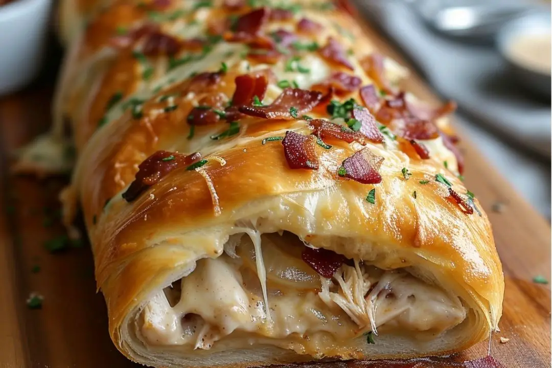 Chicken Bacon Ranch Stromboli