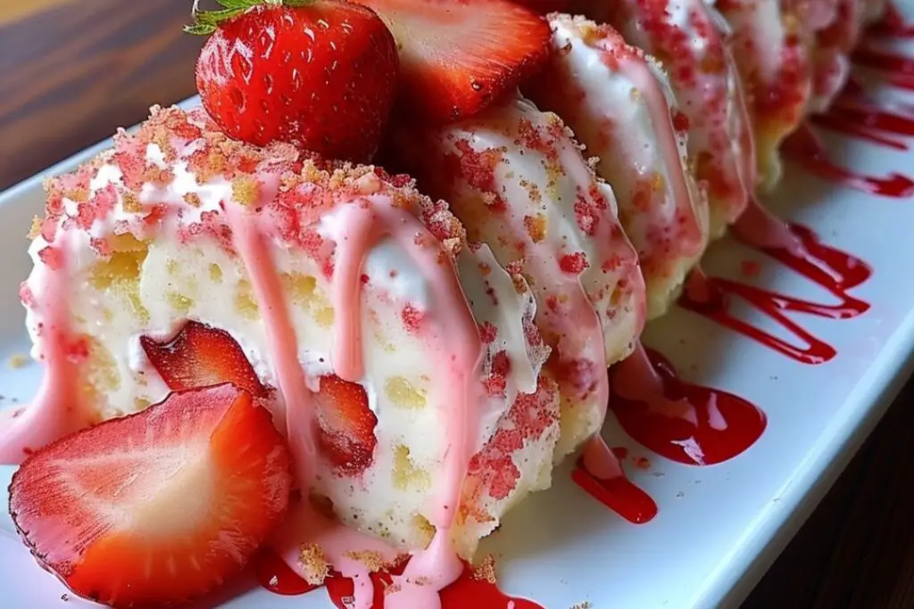 Strawberry Shortcake Sushi - Recipestasteful