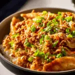 egg roll in a bowl recipe served fresh with coleslaw and turkey