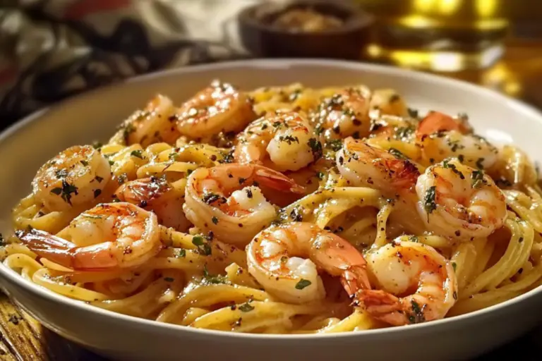 Garlic Shrimp Pasta – recipestasteful