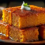 “Honey butter sweet potato cornbread golden loaf”