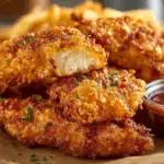Crack chicken tenders with ranch dip