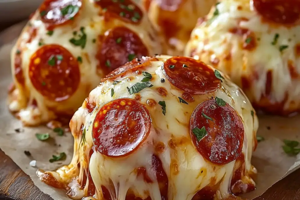 Cheesy Pepperoni Pizza Bombs – recipestasteful