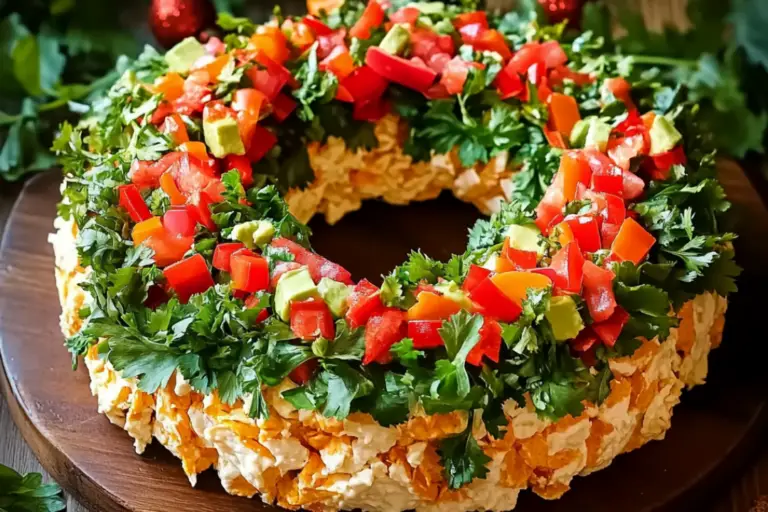 Christmas Taco Cheese Ball Wreath – recipestasteful