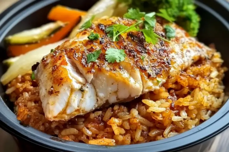 Baked Fish Rice – recipestasteful