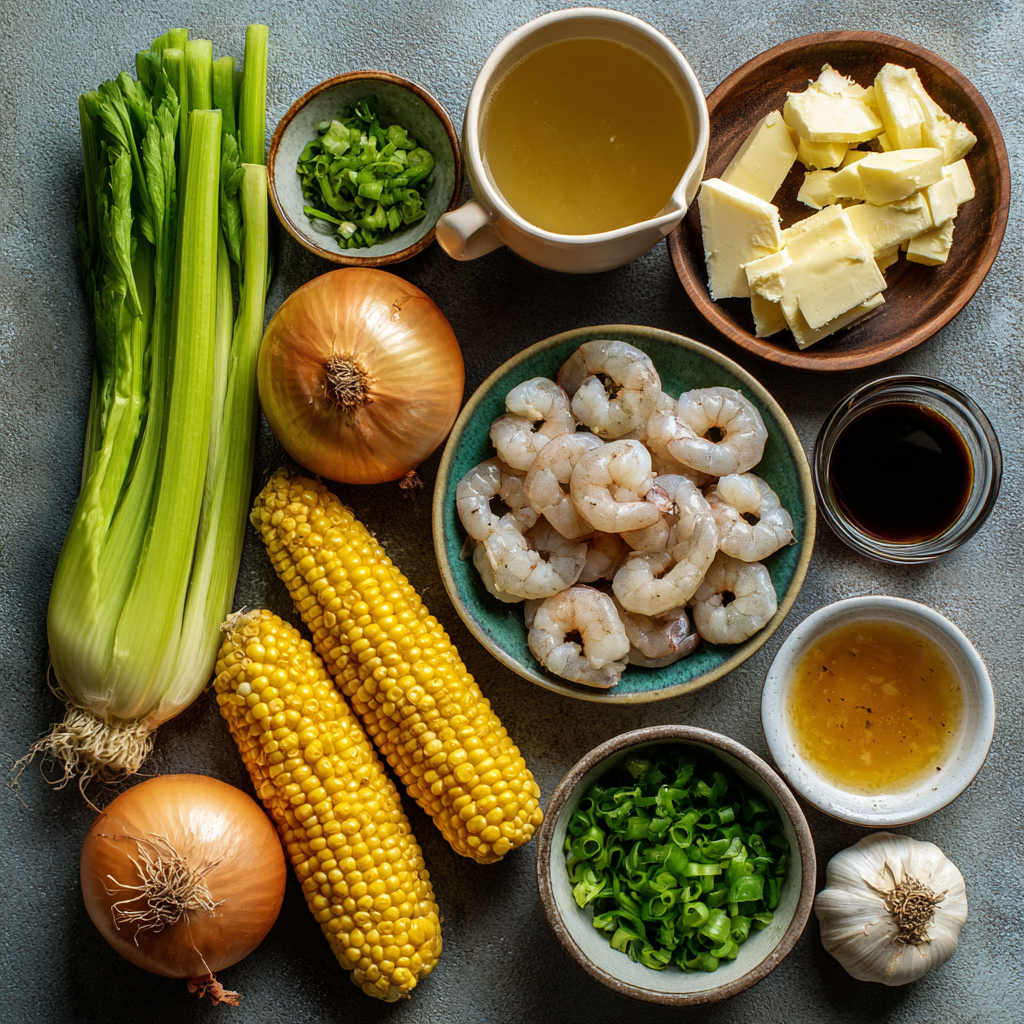 Making New Orleans Shrimp and Corn Bisque