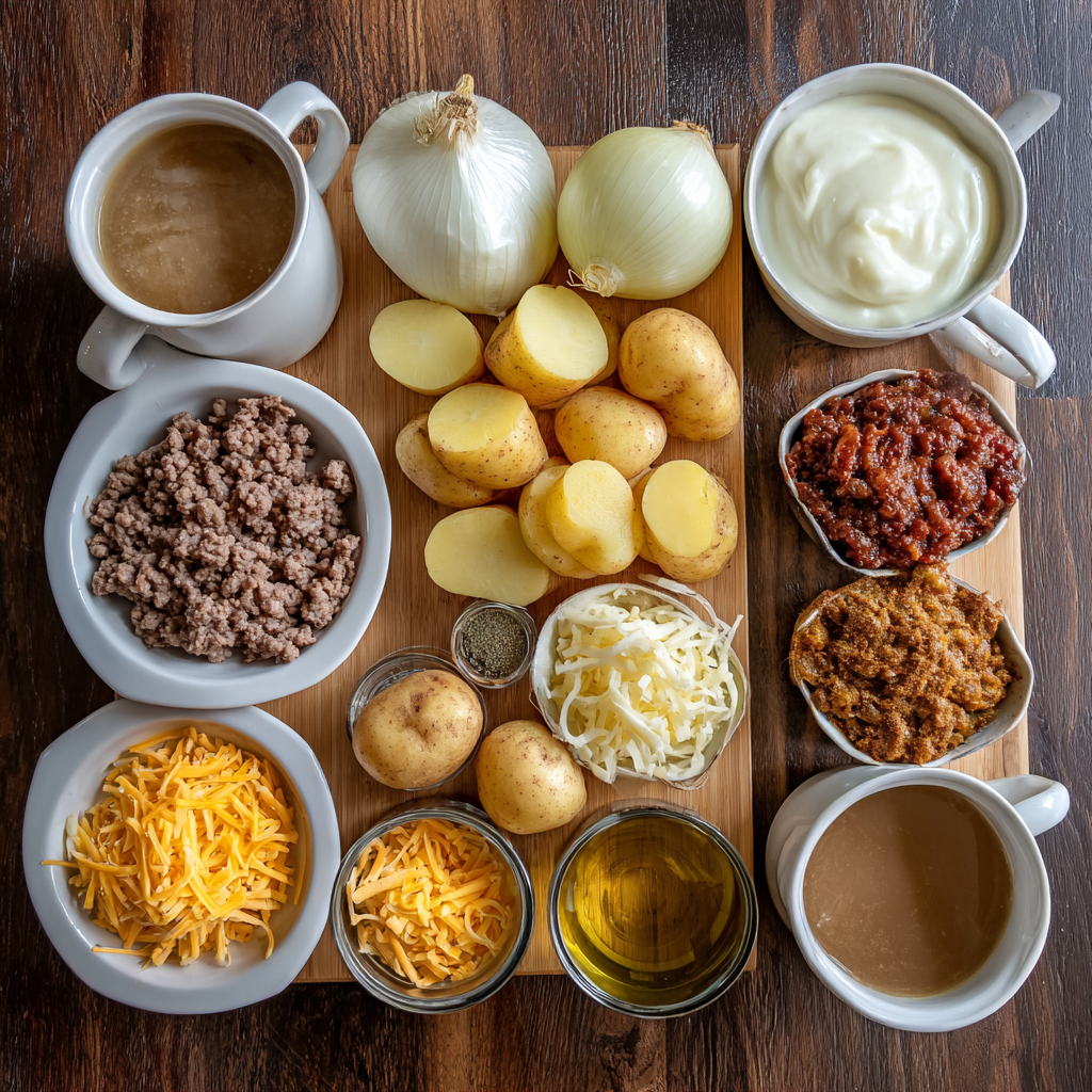 key ingredients for Amish Farmhouse Feast close up