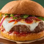 best pepperoni pizza burgers recipe with mozzarella and pepperoni