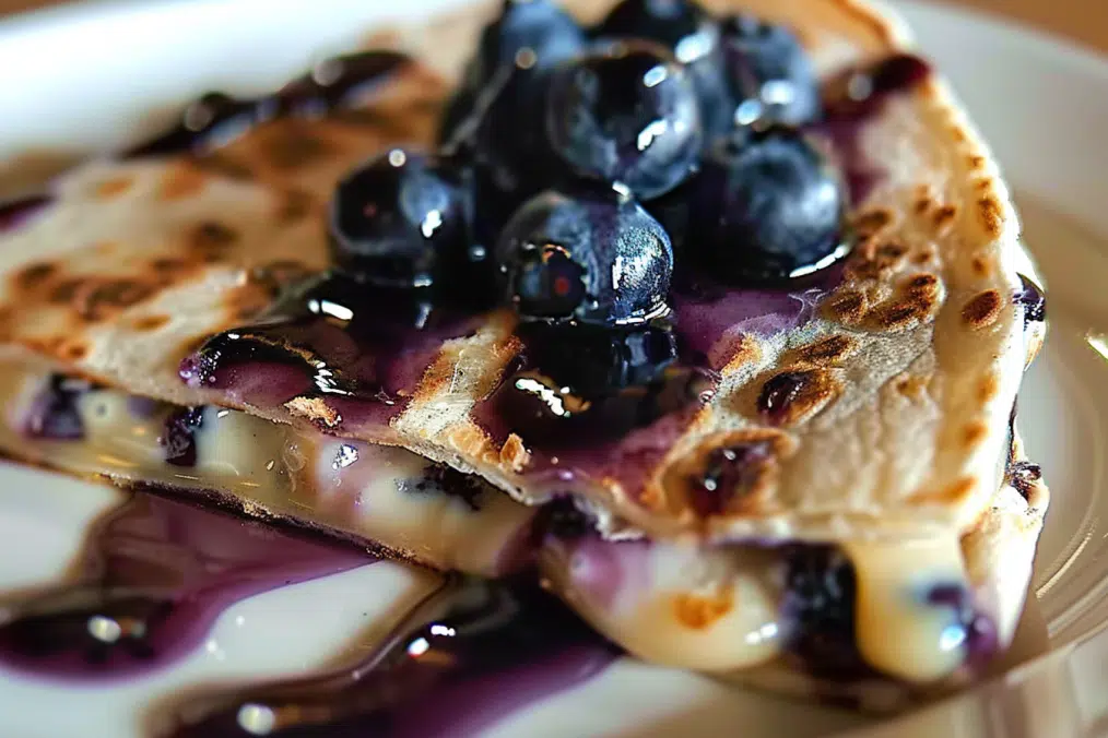 Blueberry Breakfast Quesadilla