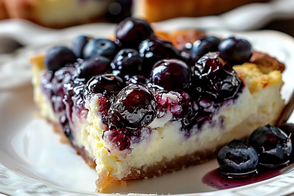 Blueberry Cottage Cheese Breakfast Bake