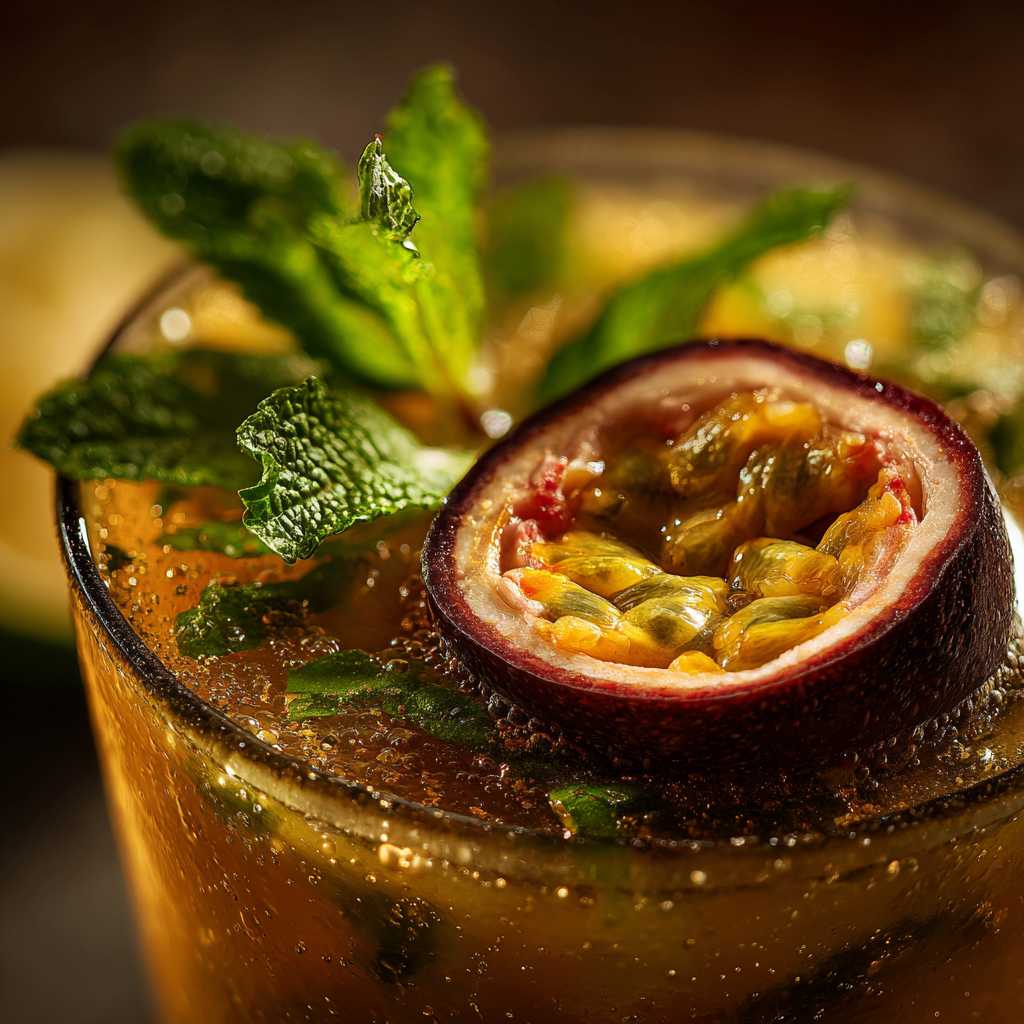 Iced Brazilian Mounjaro recipe with lemon and mint