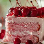 Cherry Cake with Cherry Cream Cheese Frosting