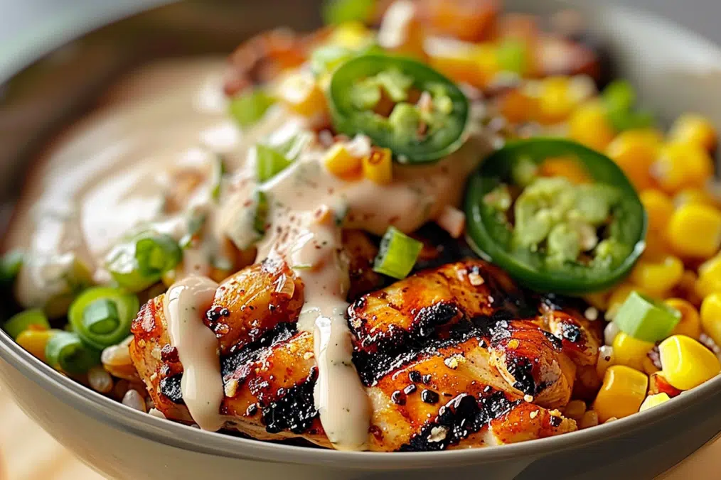Chicken Burgers with Avocado Corn Salsa