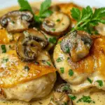 Creamy Garlic Mushroom Chicken Thighs