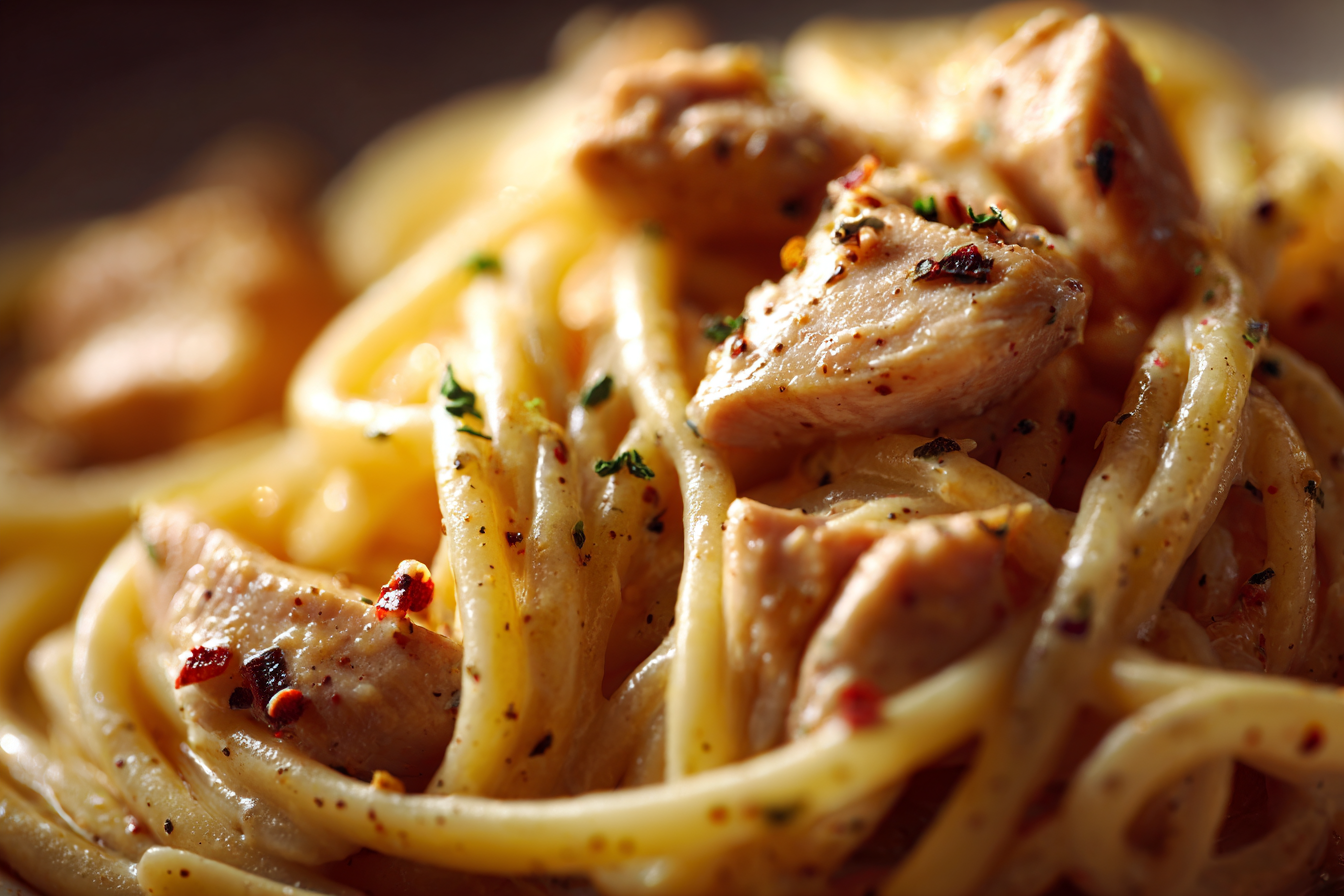 creamy italian chicken pasta ingredients raw
