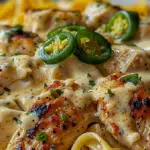 CREAMY JALAPEÑO POPPER CHICKEN SPAGHETTI