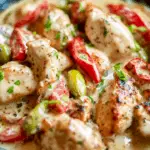 Creamy Pepperoncini Chicken Skillet