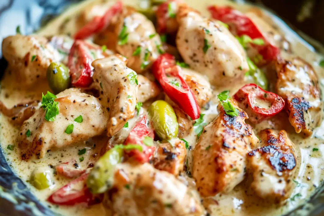 Creamy Pepperoncini Chicken Skillet