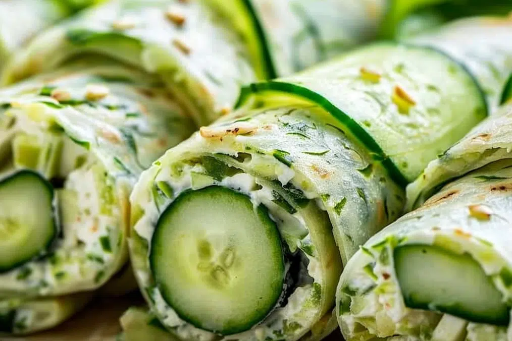 Cucumber Cottage Cheese Wraps