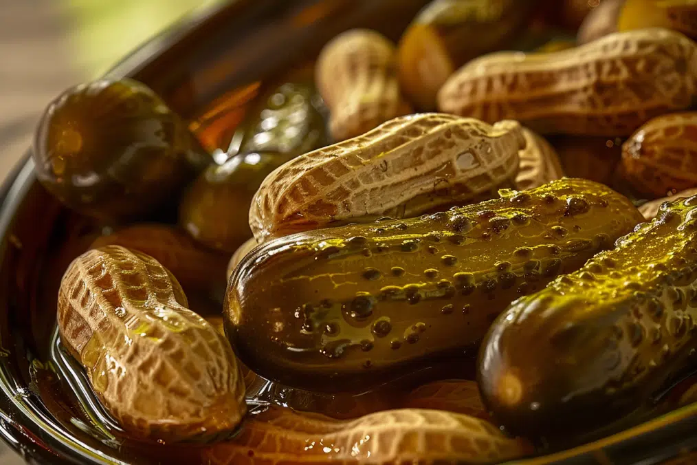 Dill Pickle Boiled Peanuts