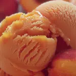 Easy Refreshing Peach Sorbet