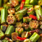 Garlic Chili Roasted Okra