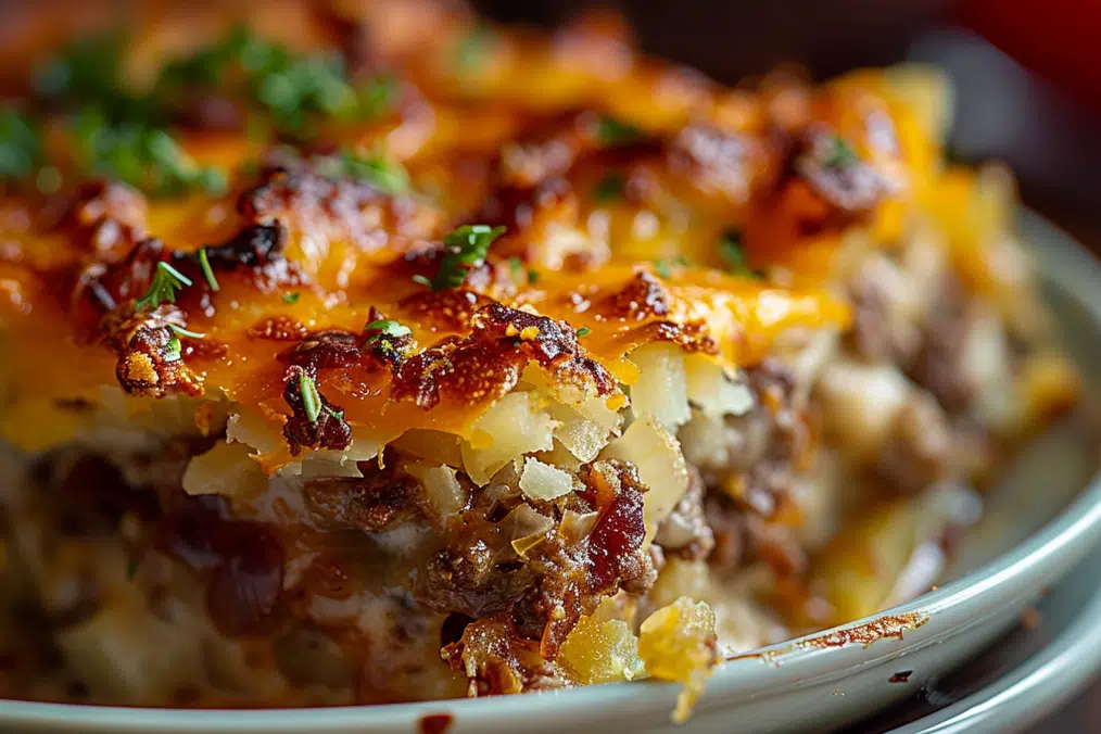 Hamburger Hash Brown Casserole Supreme