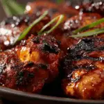 Hawaiian Huli Huli Chicken grilled with tropical glaze