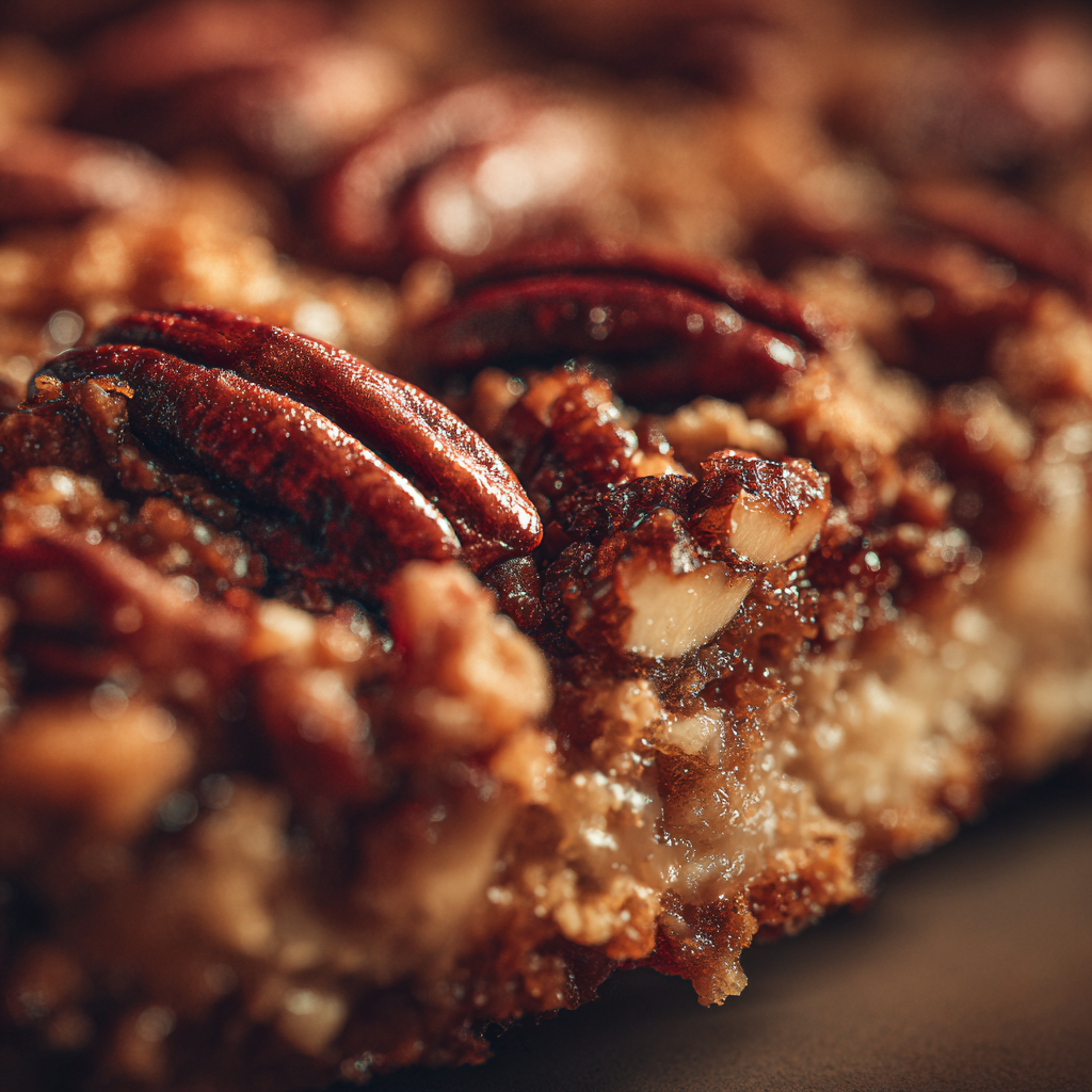 Layering ingredients for crockpot pecan pie dump cake