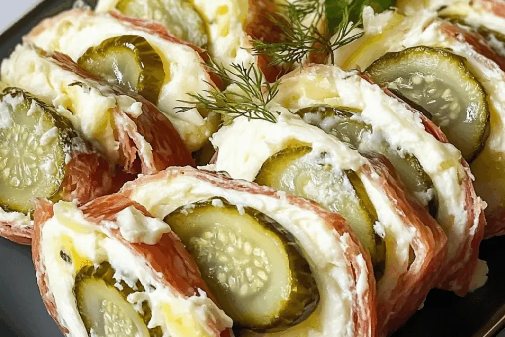 Lazy Cream Cheese Pickle Rolls