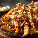 louisiana voodoo fries served with cheese and ranch