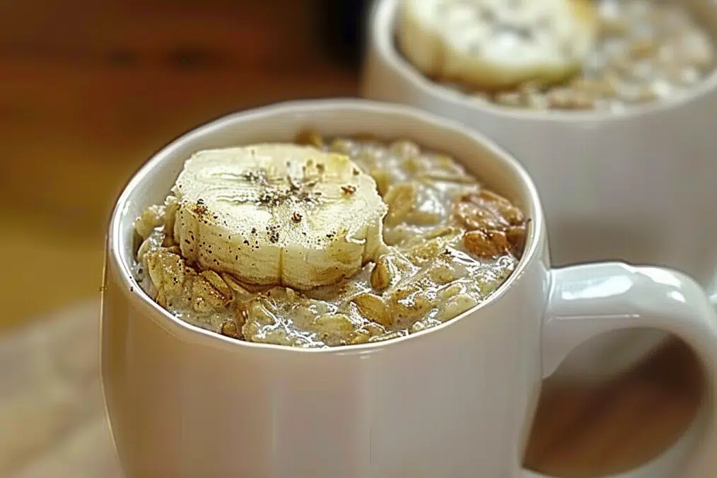 Simple Banana Oatmeal Mug Dessert