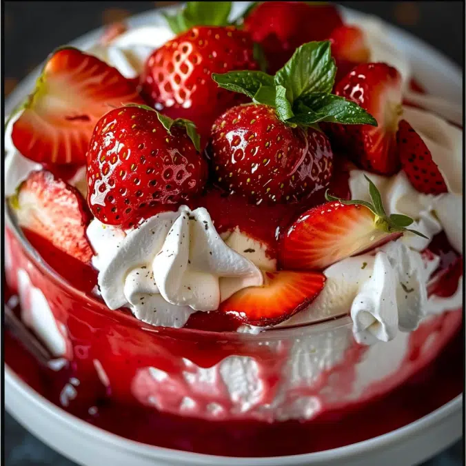 Southern Strawberry Punch Bowl Cake