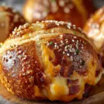 Stuffed Breakfast Pretzel Rolls