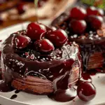 Swiss Chocolate Cherry Roll Cake