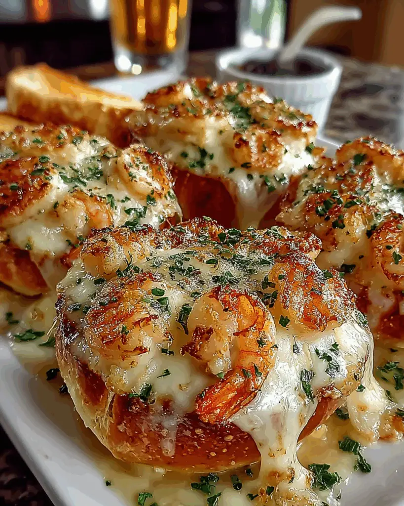 Crabby Shrimp-Stuffed Garlic Bread Bombs