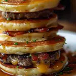 Truffle Butter Cheeseburger Pancake Sliders