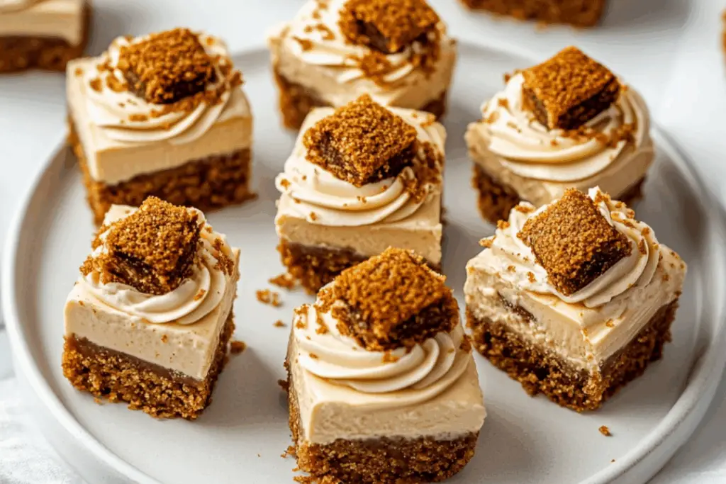 Vegan No-Bake Biscoff Cheesecake Bites