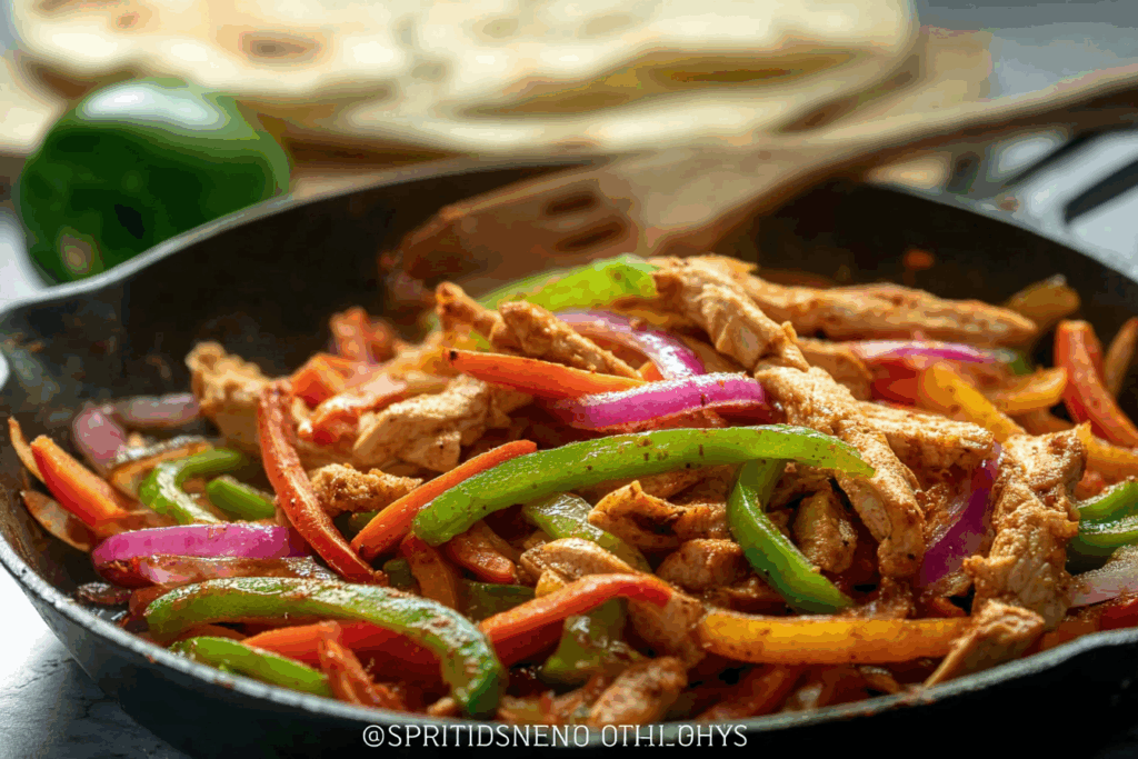 chicken fajita ingredients and homemade seasoning