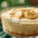 Banana pudding recipe in a trifle bowl