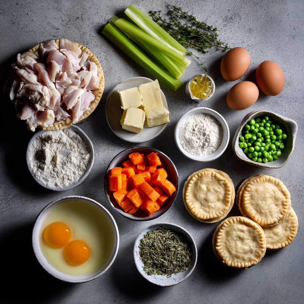 boiling chicken and vegetables for chicken pot pie recipe