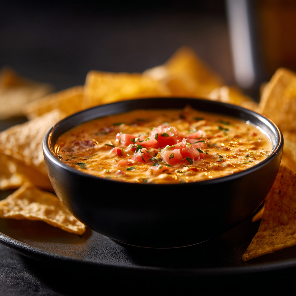 Browning beef with taco seasoning for Rotel Cheese Dip Recipe