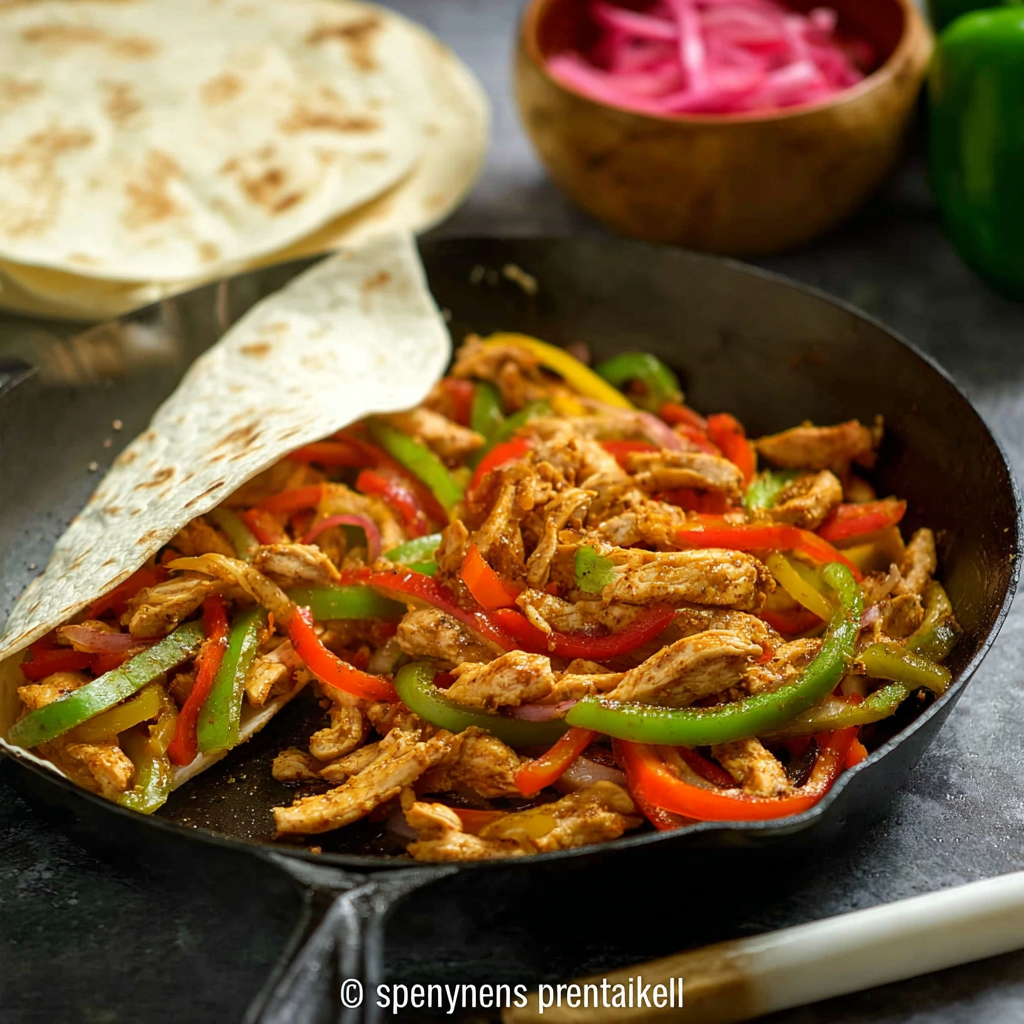 chicken fajita recipe party platter presentation