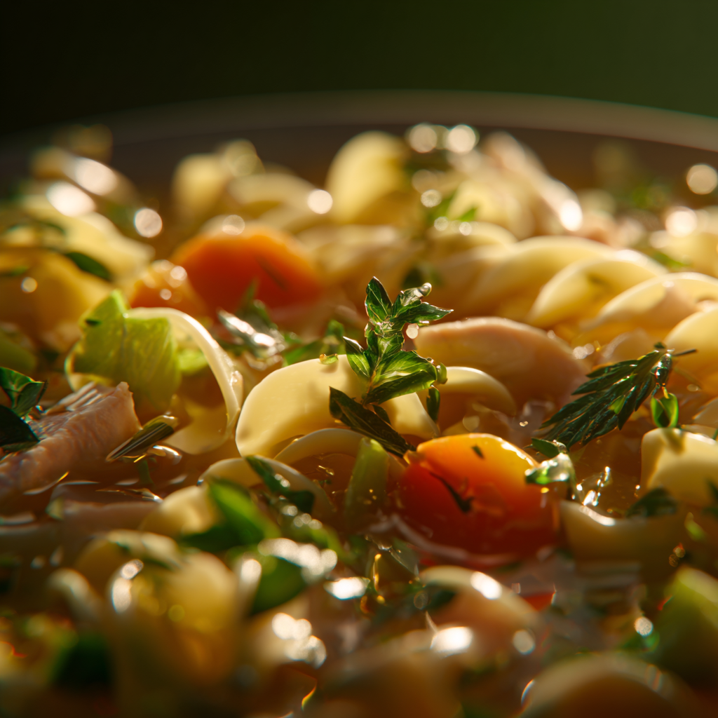 Three chicken noodle soup recipe variations